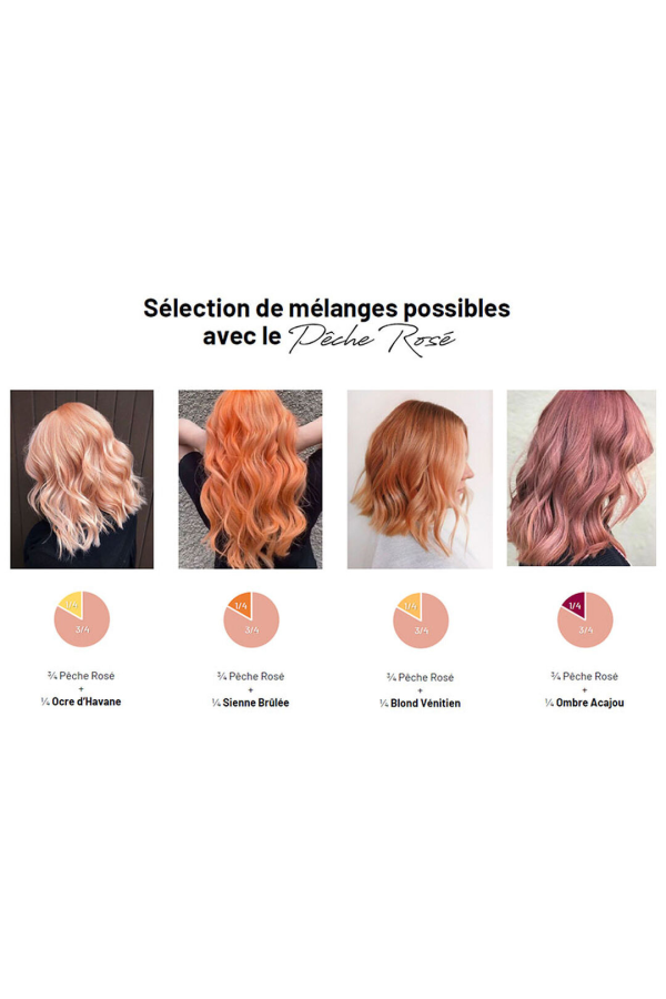 MULATO Soin repigmentant cheveux naturels ou colorés pêche rosé 200ml