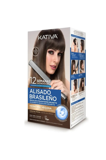 KATIVA kit lissage kératine Brésilien Brunette