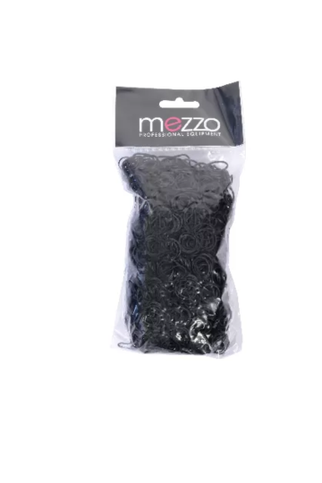 Elastiques Silicone 20 mm noirs (+/- 2000 pièces)