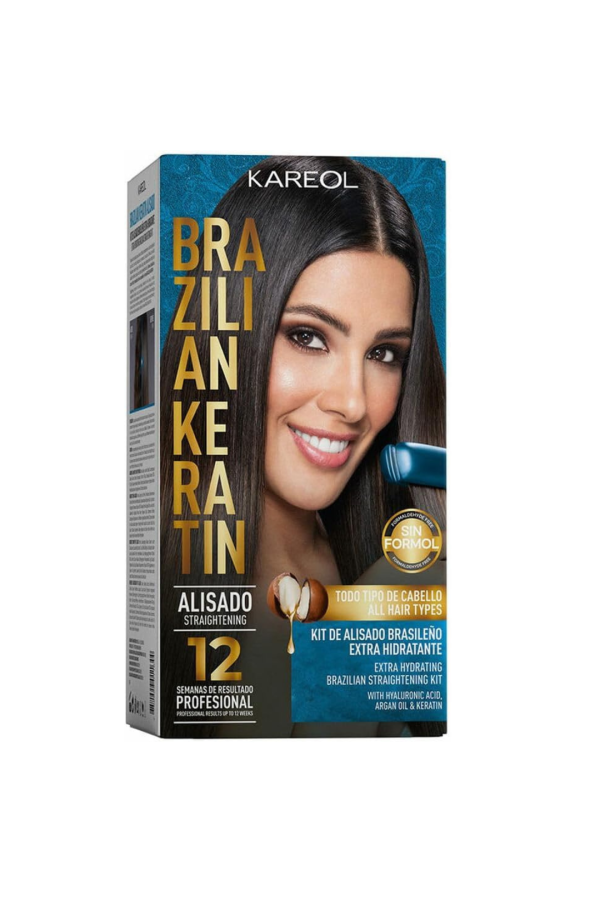 Kit de lissage extra hydratant à la kératine brésilienne KARÉOL
