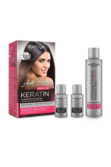 Kativa Anti-Frizz Kératine Lissage Sans fer Xtreme Care