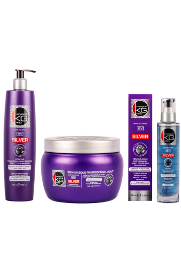 Kit soin profondpour cheveux blond SILVER KERAGOLD