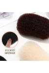 Clip Rembourrage Chignon crepon Noir
