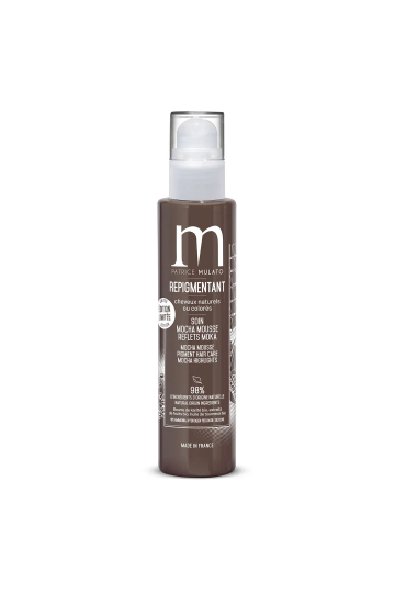 Soin repigmentant cheveux naturels ou colorés mocha mousse Patrice Mulato