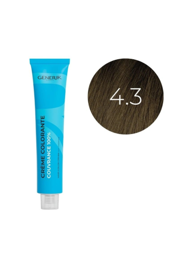 Coloration d'oxydation 4.3 Châtain Doré Intense Générik 100ml