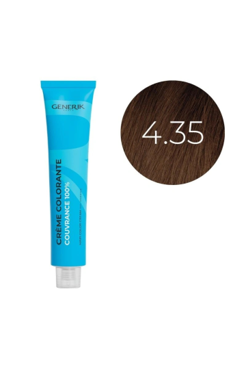Coloration d'oxydation 4.35 Châtain Doré Acajou Générik 100ml