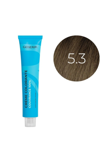 Coloration d'oxydation 5.3 Châtain Clair Doré Générik 100ml