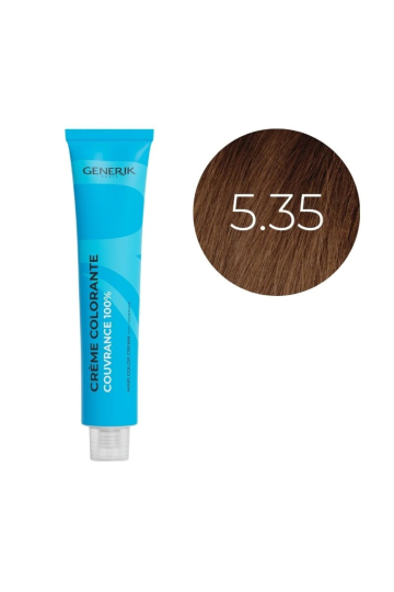 Coloration d'oxydation 5.35 Châtain Clair Doré Acajou Générik 100ml