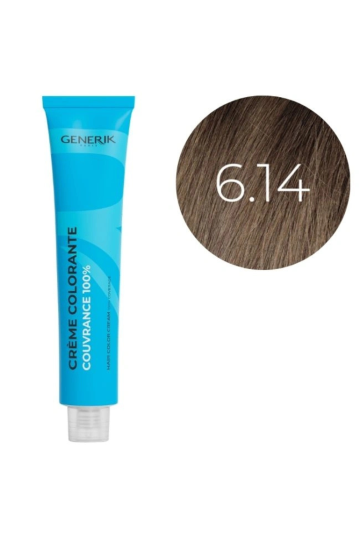 Coloration d'oxydation 6.14 Blond Foncé Cendré Cuivré Générik 100ml