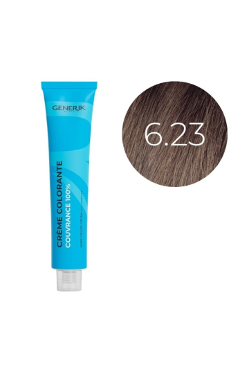 Coloration d'oxydation 6.23 Blond Foncé Irisé Doré Générik 100ml