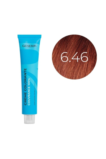 Coloration d'oxydation 6.46 Blond Foncé Cuivré Rouge Générik 100ml