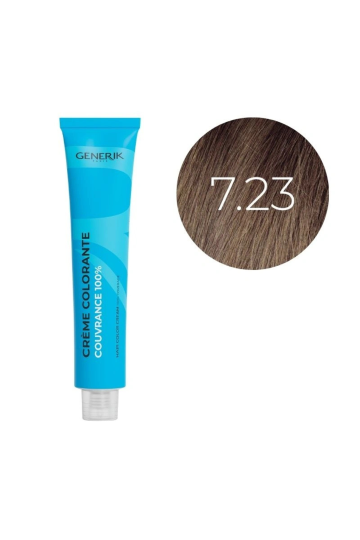 Coloration d'oxydation 7.23 Blond Irisé Doré Générik 100ml