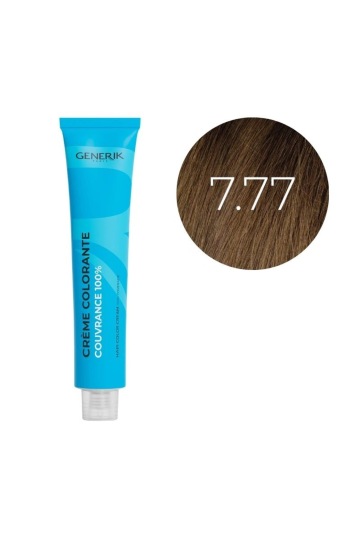 Coloration d'oxydation 7.77 Blond Marron Foncé Générik 100ml
