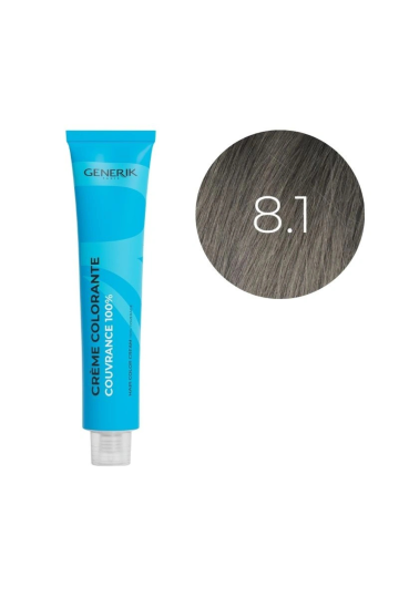 Coloration d'oxydation 8.1 Blond Clair Cendré Générik 100ml