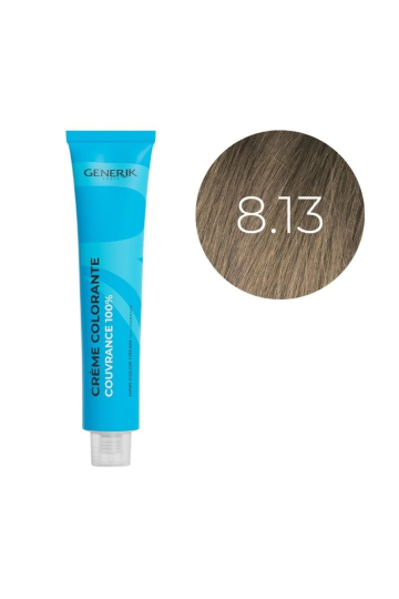 Coloration d'oxydation 8.13 Blond Clair Cendré Doré Générik 100ml