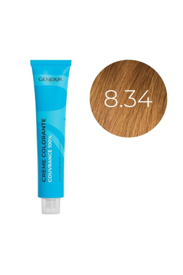 Coloration d'oxydation 8.34 Blond Clair Doré Cuivré Générik 100ml