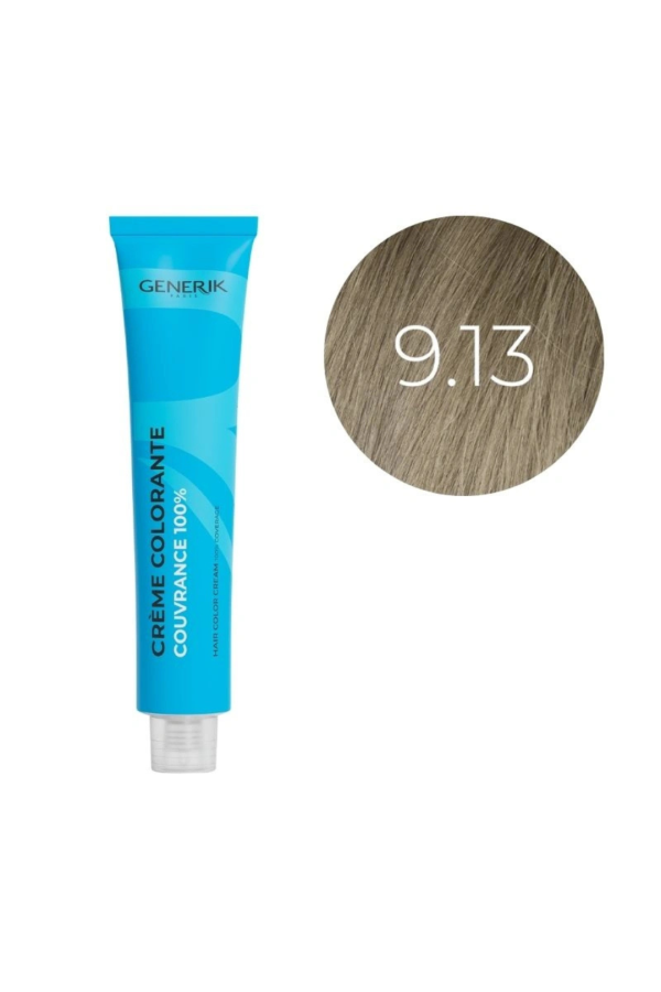 Coloration d'oxydation 9.13 Blond Très Clair Cendré Doré Générik 100ml