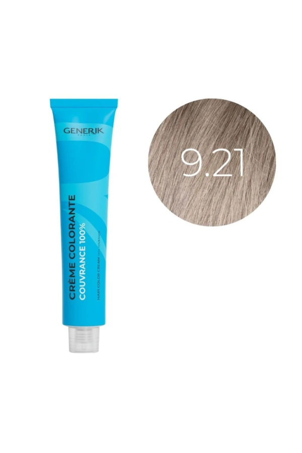 Coloration d'oxydation 9.21 Blond Très Clair Irisé Cendré Générik 100ml