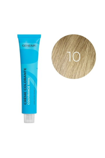 Coloration d'oxydation 10 Blond Très Clair Eclaircissant Générik 100ml