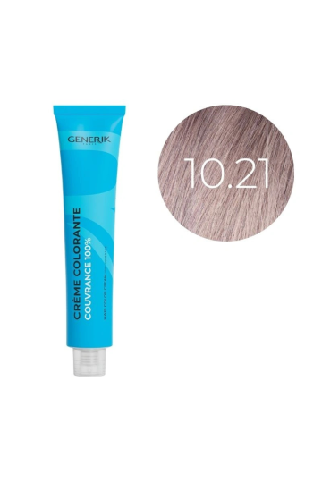 Coloration d'oxydation 10.21 Blond Très Très Clair Irisé Cendré Générik 100ml