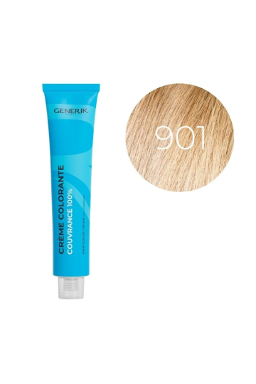 Coloration d'oxydation 901 Très Blond Cendré Générik 100ml