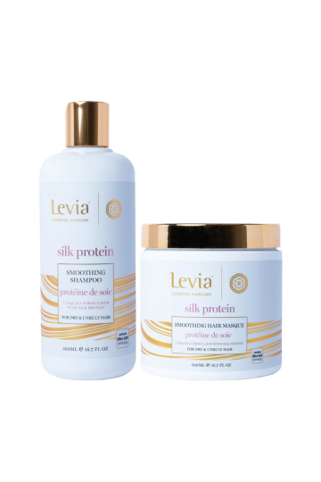 Lévia Shampoing & masque lissants - Protéine de soie
