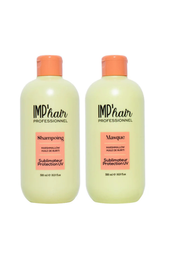 IMP'HAIR Duo shampoing+ masque Sublimateur – Marshmallow & Huile de Buriti