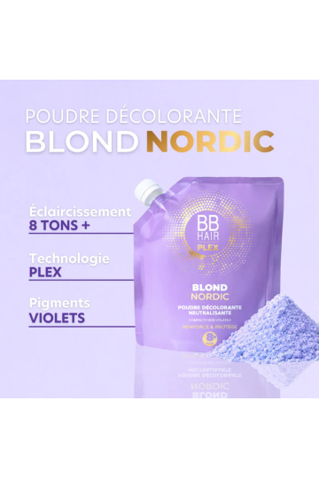 Poudre Décolorante BBHair Blond Nordic 8+ 500gr ils ont voulu