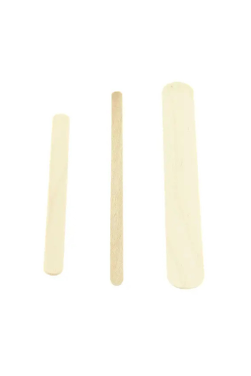 Spatules épilation en bois 3 formats x400