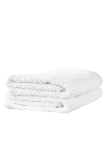 Drap éponge blanc 100x150cm