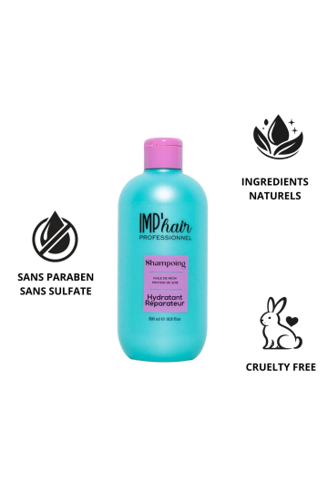 Shampoing HYDRATATION POUSSE ricin et protéine de soie IMP'HAIR 500ML