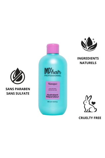 Masque HYDRATATION POUSSE ricin et protéine de soie IMP'HAIR 500ML