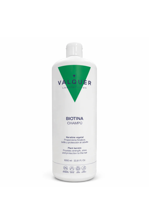 Shampooing Biotine VALQUER 1000ml Sans Sulfates