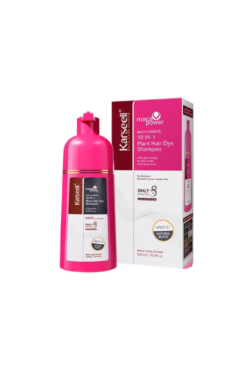 Karseell Shampoing colorant 10 en 1 - Noir