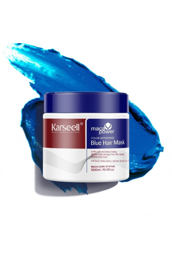 Masque colorant capillaire BLEU Karseell 500ml