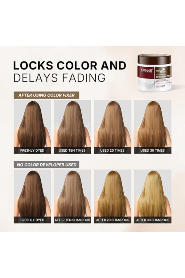 Masque colorant capillaire BRUN Karseell 500ml