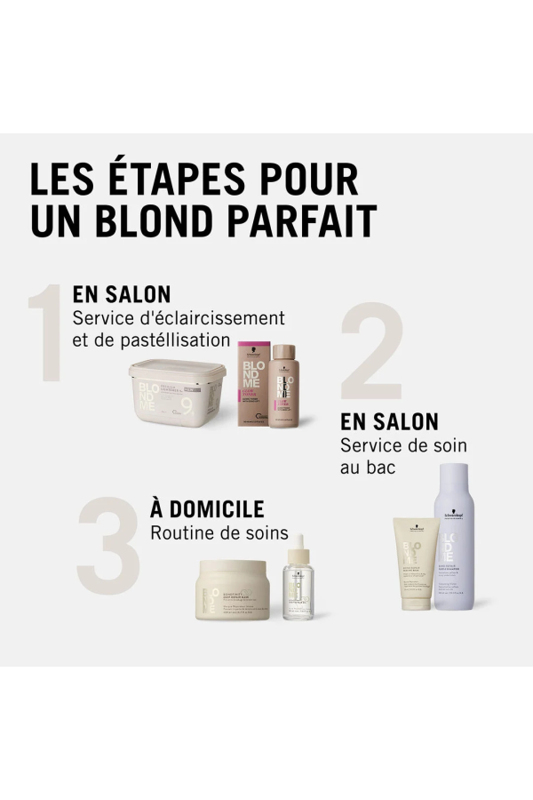 Poudre compacte décolorante PPL9+ Blondme 450gr