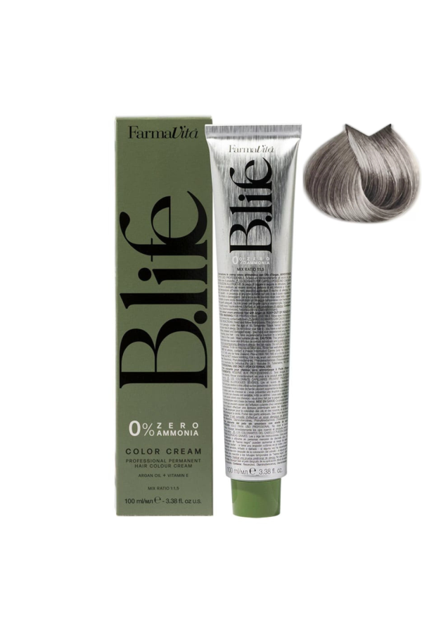 Coloration 9.11 Blond Très Clair Cendré Intense sans ammoniaque B.Life Color FARMAVITA 100ml