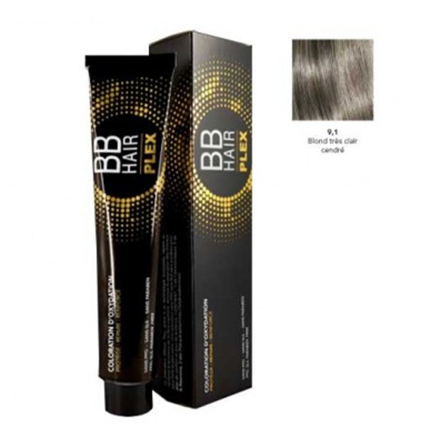 Couleur BBHair Plex n°9.1 Blond Très Clair Cendré