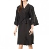 Kimono polyester noir