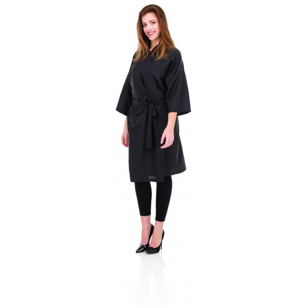 Kimono polyester noir