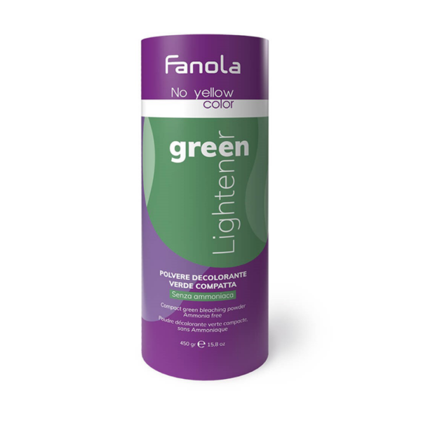 FANOLA Poudre décolorante verte GREEN LIGHTENER 450gr