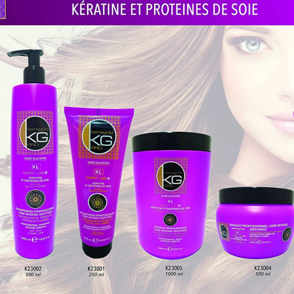 KERAGOLD Shampoing Keratine & Proteine de Soie 500ml