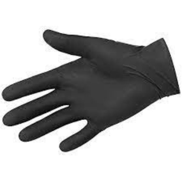 Gants jetables noir - x100 Taille S