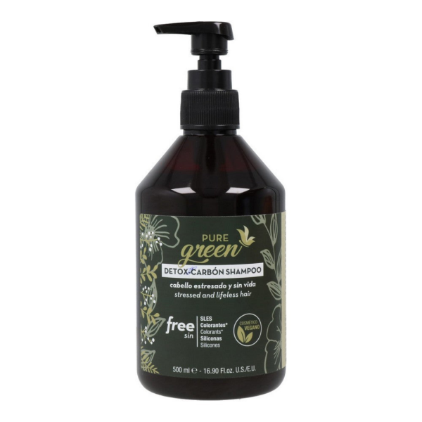 PURE GREEN Shampoing Detox Carbon 500ml