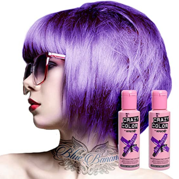 Coloration Hot purple n°62 semi-permanente CRAZY COLOR 100ml