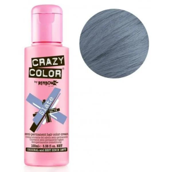 Coloration Slate n°74 semi-permanente CRAZY COLOR 100ml