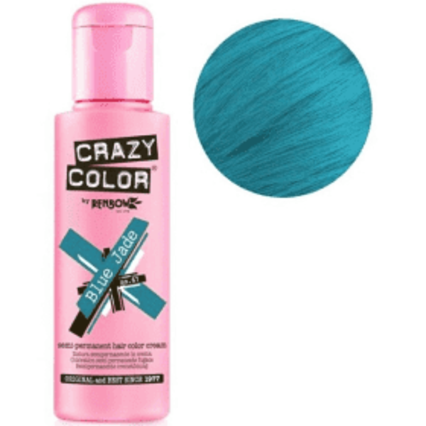 Coloration Blue Jade n°67 semi-permanente CRAZY COLOR 100ml