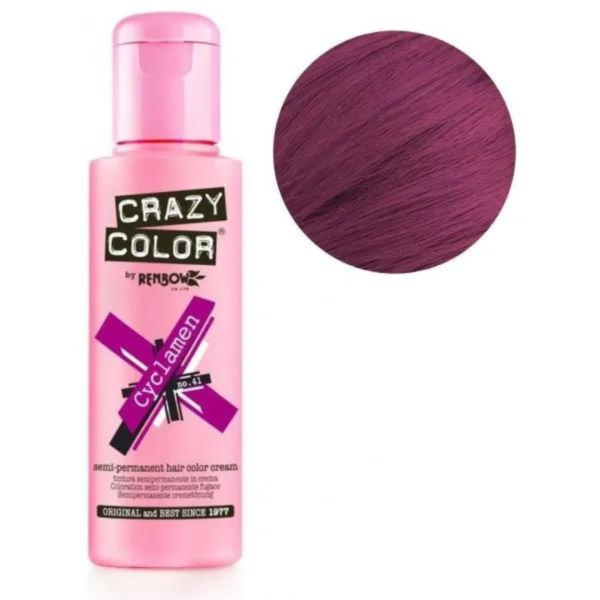 Coloration  Cyclamen N°41 semi-permanente CRAZY COLOR 100ml