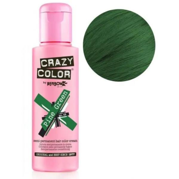 Coloration Pine green n°56 semi-permanente CRAZY COLOR 100ml